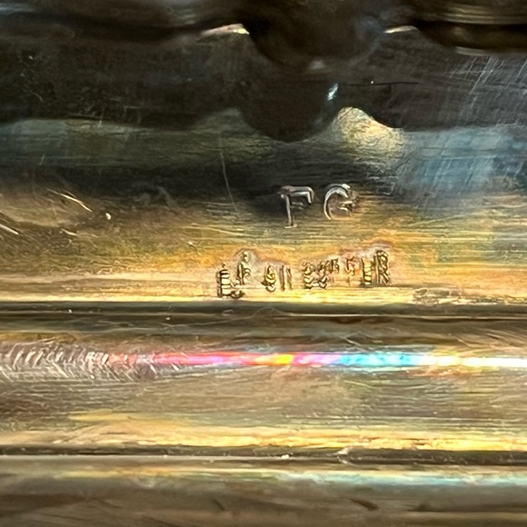 Antique silver plated serving dish - Picture 4 of 7